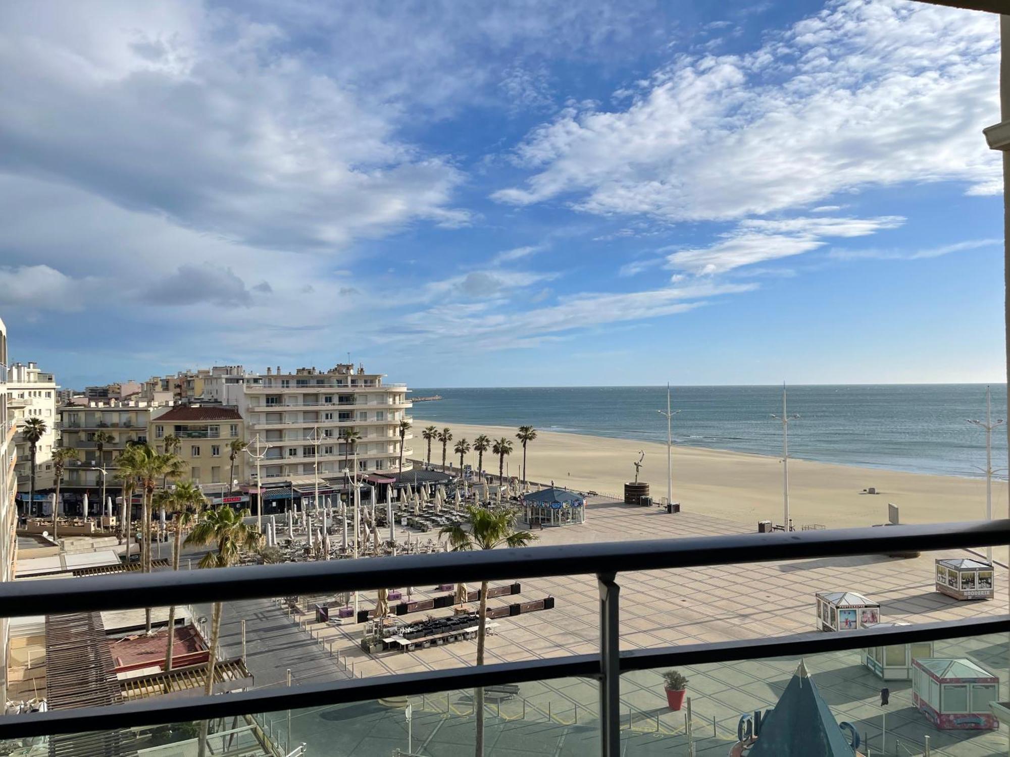 T2 Vue Mer Canet Plage - Le Petit Paradis Exterior foto