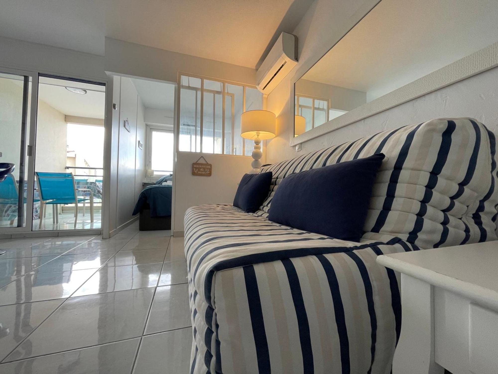 T2 Vue Mer Canet Plage - Le Petit Paradis Exterior foto